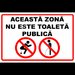 Indicator aceasta zona nu este toaleta publica